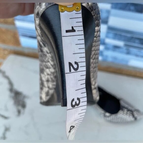 M.Gemi Snakeskin Print Wedge Heels 35/5 - Picture 9 of 11